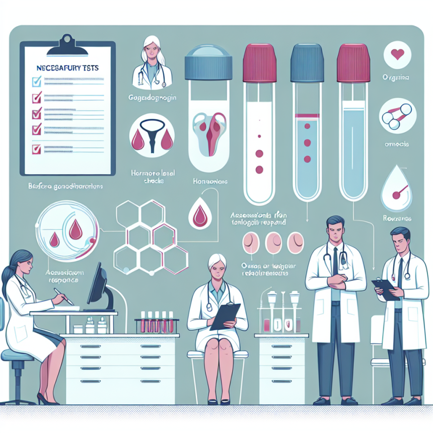 Quels tests doivent être effectués avant et après la Gonadotrophine