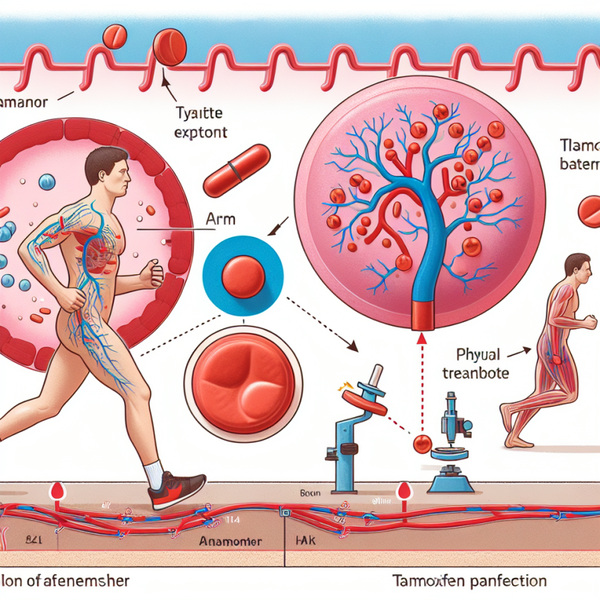 Comment le tamoxifène affecte la distribution sanguine pendant l'effort physique