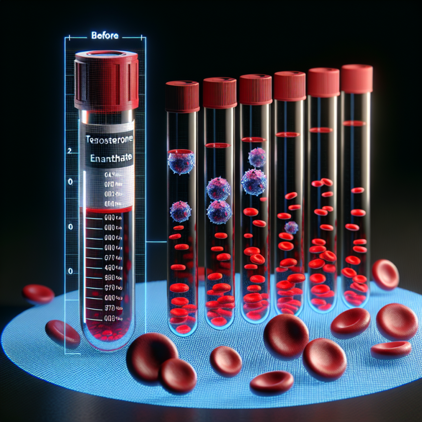 Effet de la testostérone énanthate sur le taux de globules rouges
