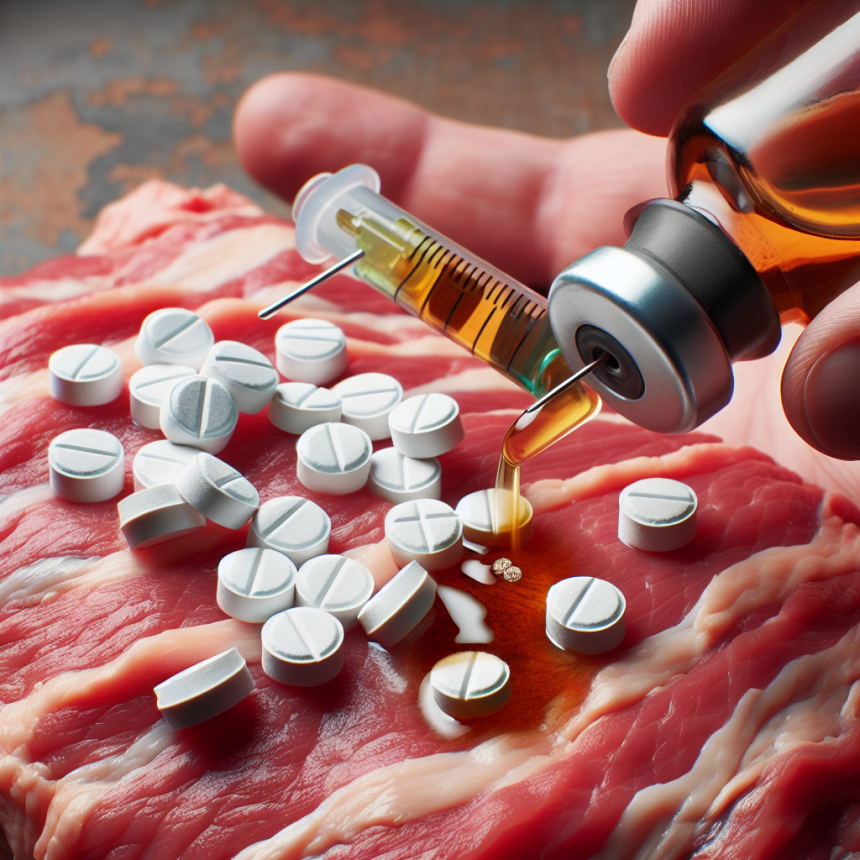 Infusion de comprimés de stanozolol sur la texture de la viande