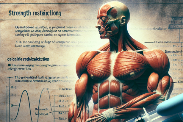 Injection d'oxymétholone : prévention de la fonte musculaire pendant la période de consommation de calories Modification