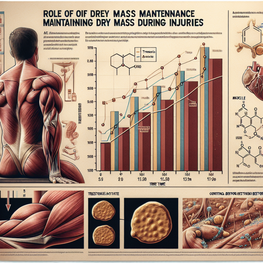 Étude du rôle de l'acétate de trestolone dans le maintien de la masse sèche lors de blessures