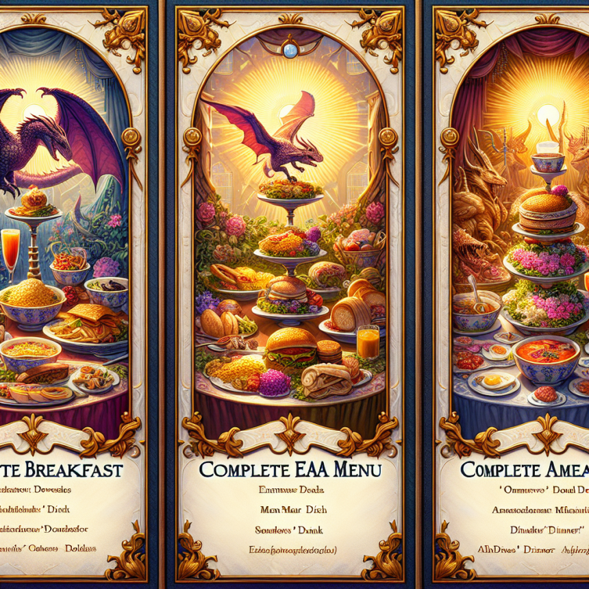 Menus “EAA complets” : exemples omnivores