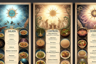 Menus “EAA complets” : exemples végétariens