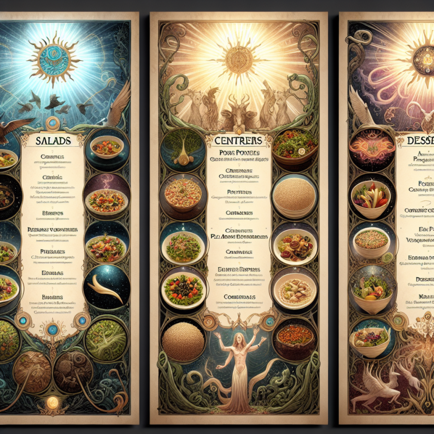 Menus “EAA complets” : exemples végétariens